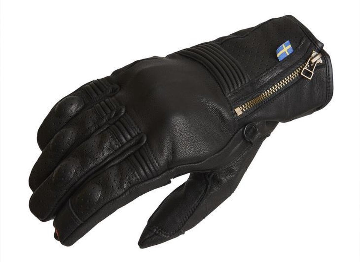 Halvarssons motorhandschoenen Hofors zwart 05