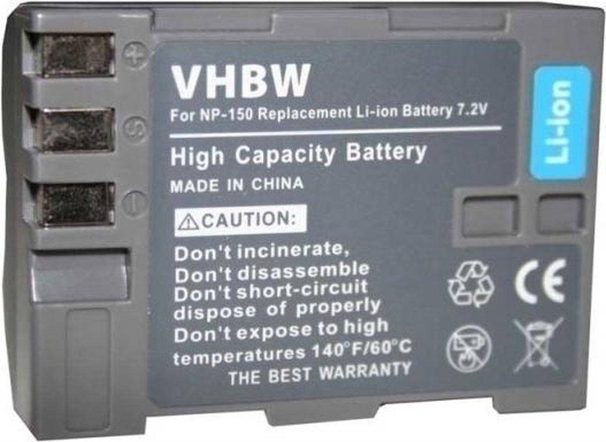 VHBW Camera accu compatibel met Fujifilm NP-150 / 1300 mAh