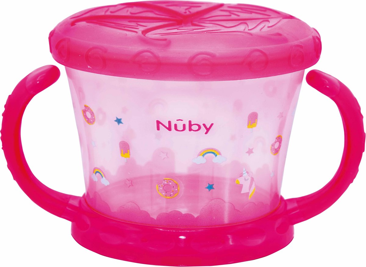 Nûby - Koekendoosje - "Snack keeper" - Roze - 12m+