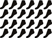 sneakersokken 12 paar zwart maat 40-44