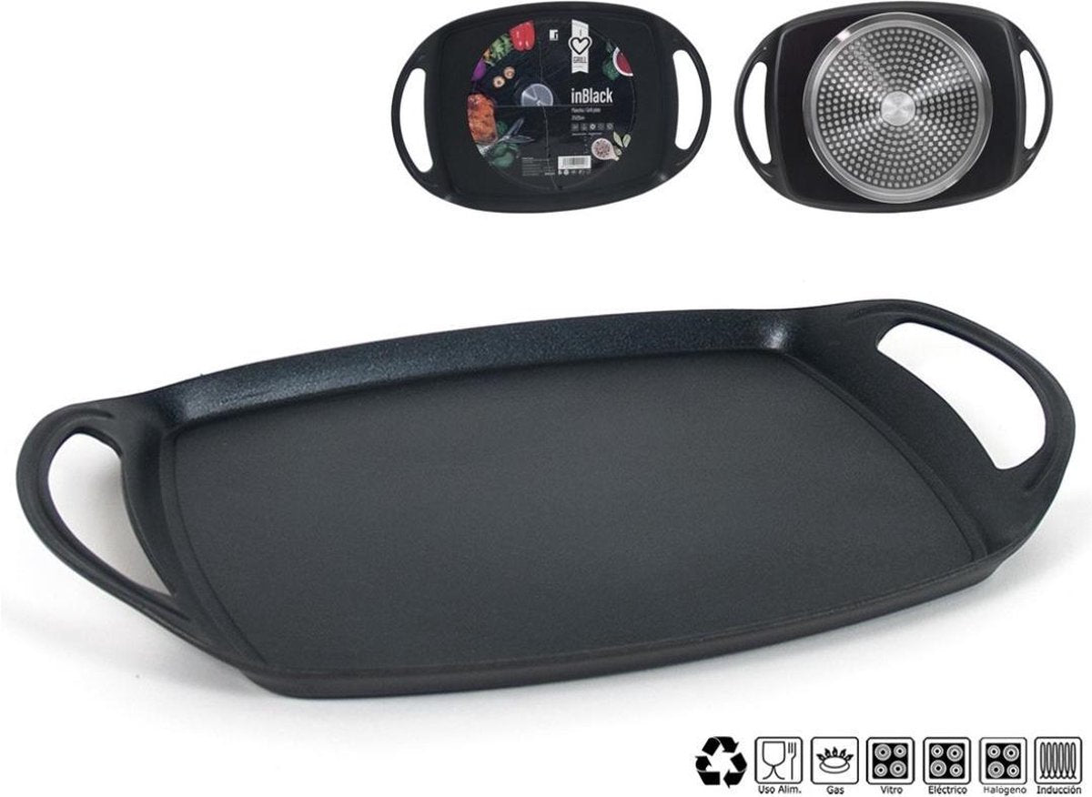 Grillpan 39 X 24  Zwart