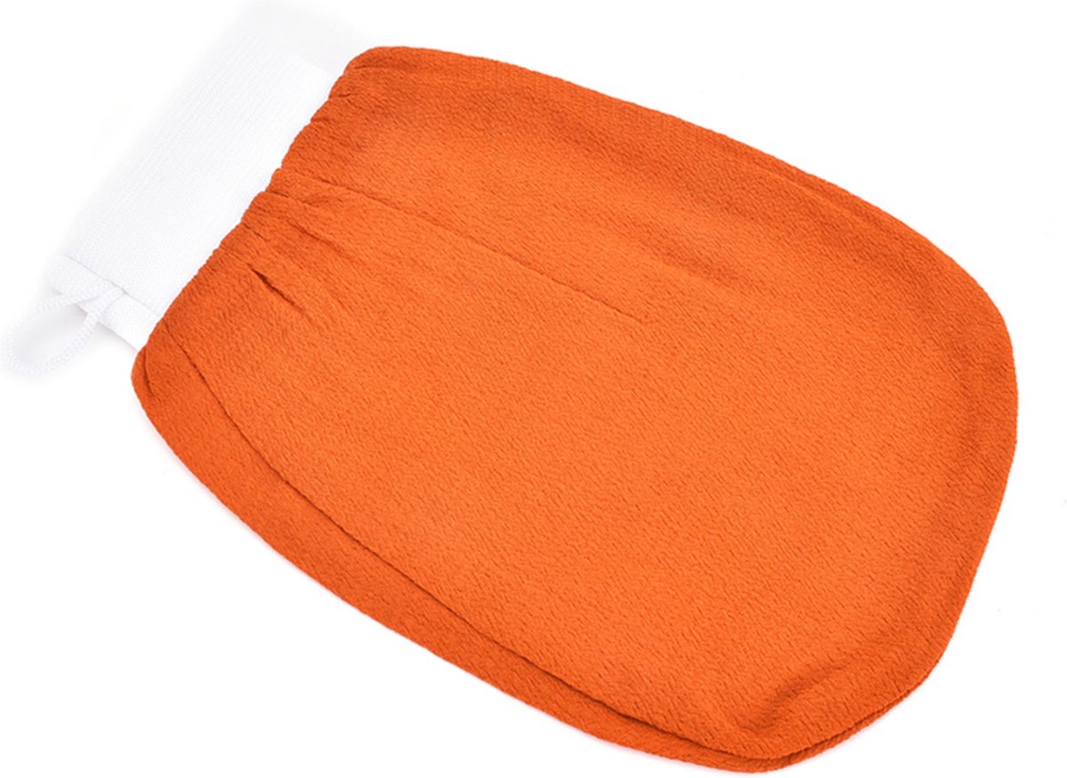 KELERINO. Kessa Scrub Handschoen - Washandje - Kessa Glove - Hammam - Oranje