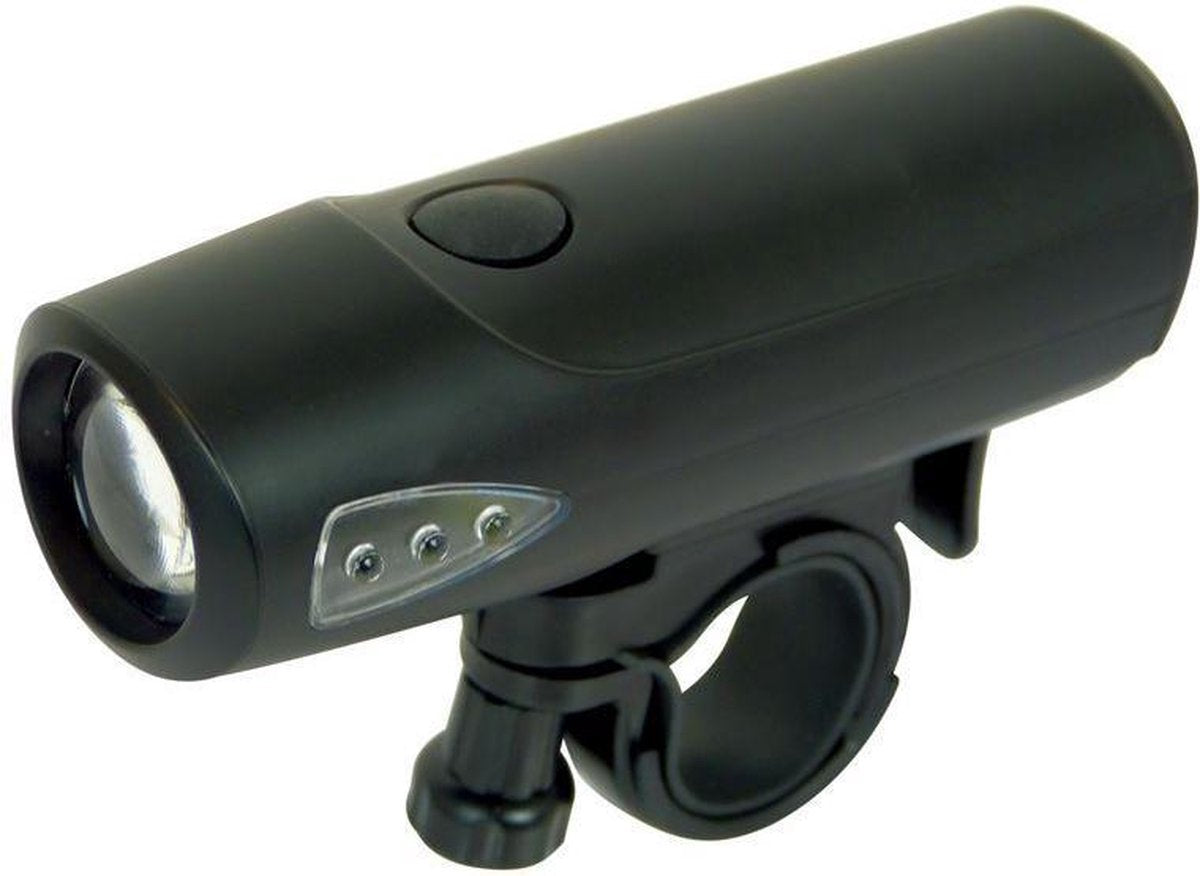 Dresco - Fietskoplamp - Sport - 1 LED - Zwart