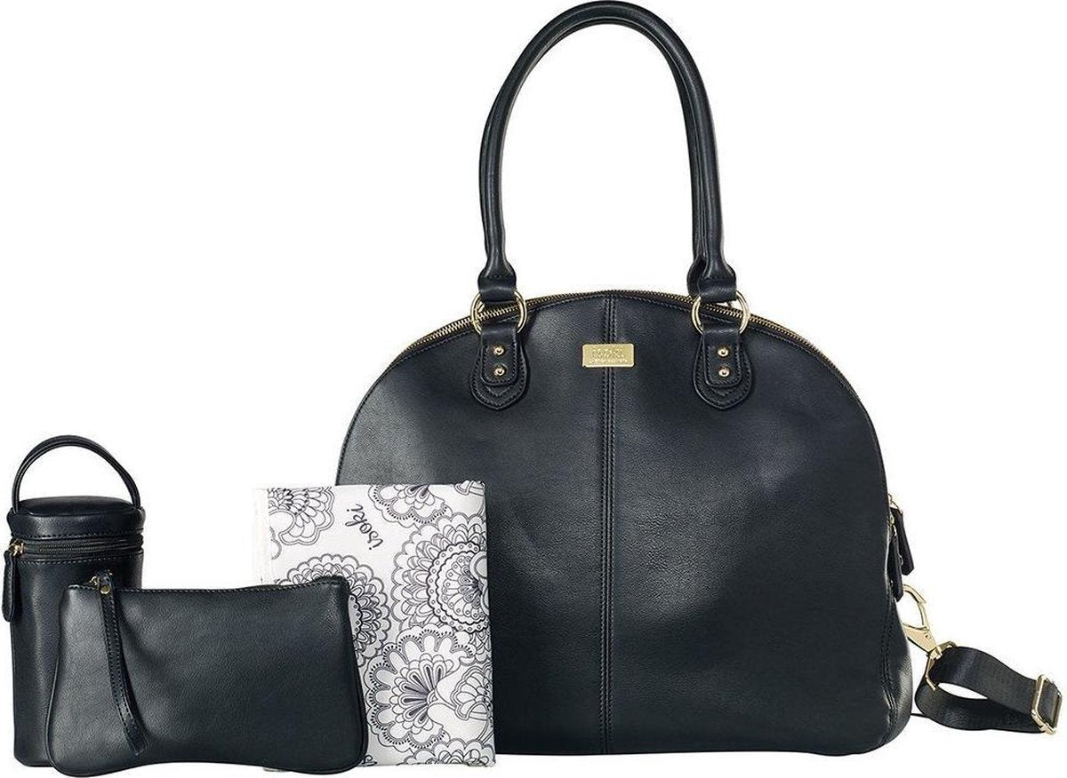 Isoki Luiertas Madame Polly Nappy Bag Zwart Isoki Luiertas Madame Polly Nappy Bag Zwart