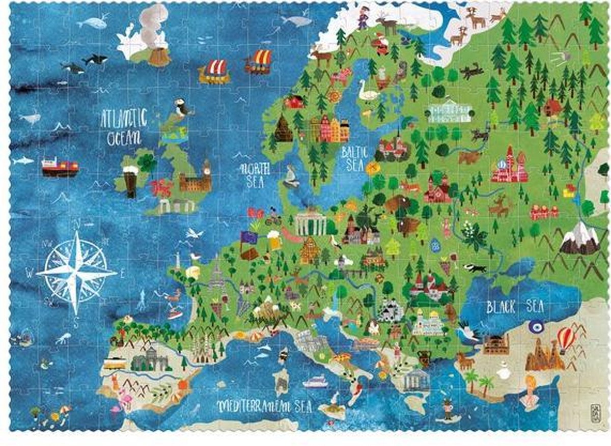 Puzzel Europa 6+ jaar - Londji