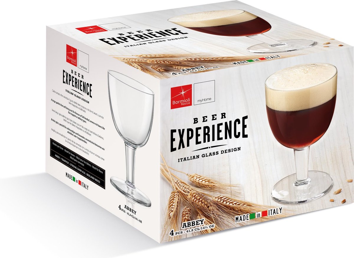 Bormioli Beer Club Abbey Bierglas - 41 cl - Set-6
