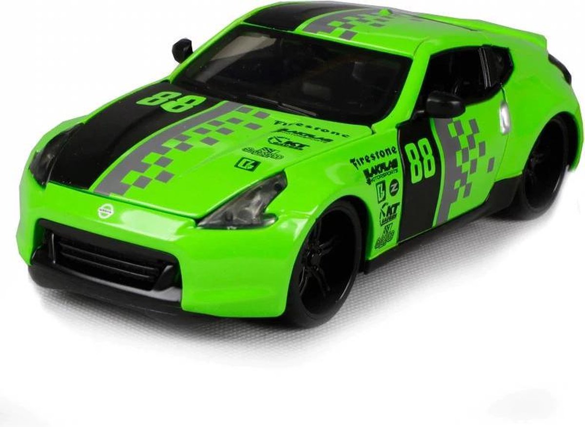 Nissan 370Z (Groen) (22cm) 1/24 Maisto - Modelauto - Model auto - Schaalmodel - Miniatuurauto - Miniatuur voertuig