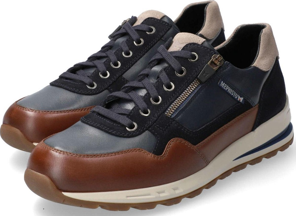 Mephisto BRADLEY heren sneaker - bruin mix - maat 43.5