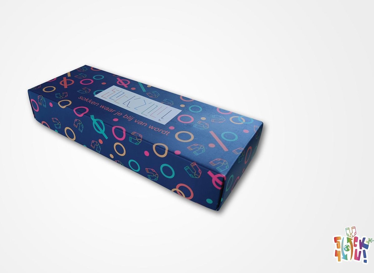 Sockyou box zelf samenstellen - 3 paar vrolijke bamboe sokken - Maat 40-45