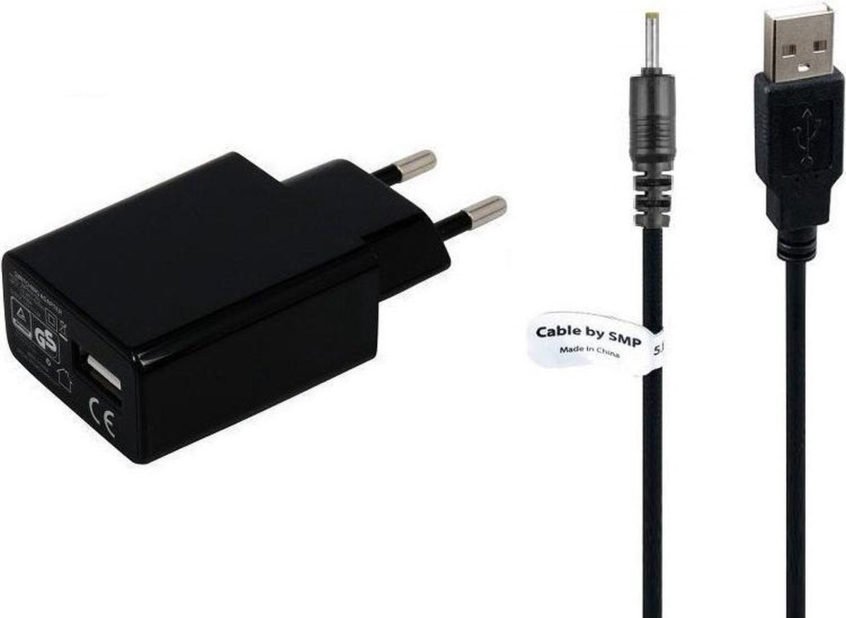 3A lader TUV gekeurd 1 m Oplaadkabel en oplader adapter met stekker. Past ook op Lexibook Pocket Connect MFC143