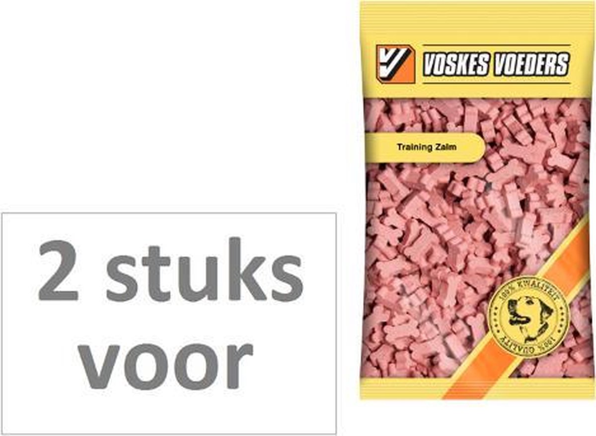 2 stuks! Voskes hondenvoer training zalm