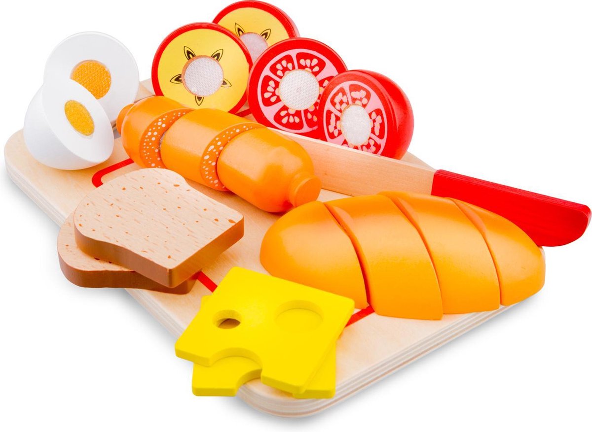 New Classic Toys - Speelgoed Snijset - Ontbijt op Snijplank