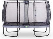 Trampoline EXIT Elegant - 244x427cm met net Economy - grijs