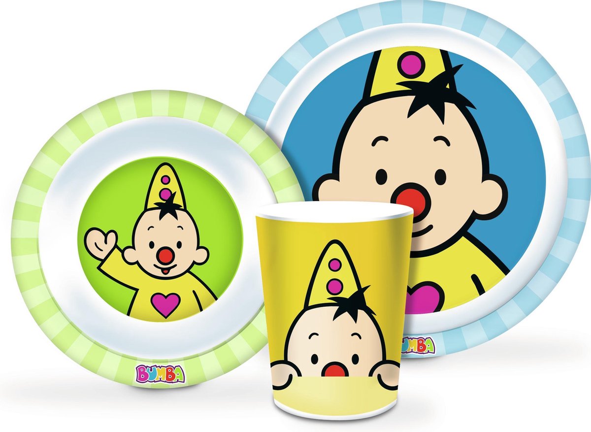 Bumba - Melamine Eetsetje (Blauw)
