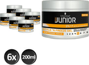 Schwarzkopf Junior Powerstyling Style 'N Freeze Gel L5 200 ml - 6 stuks - Voordeelverpakking