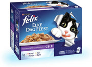 FELIX Elke Dag Feest - Mix Selectie - Kattenvoer - 12 x 100 g