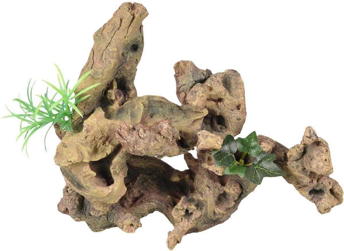 Aquarium decoratie Dio Wortels met Plant  - 30 x 12 x 27 cm