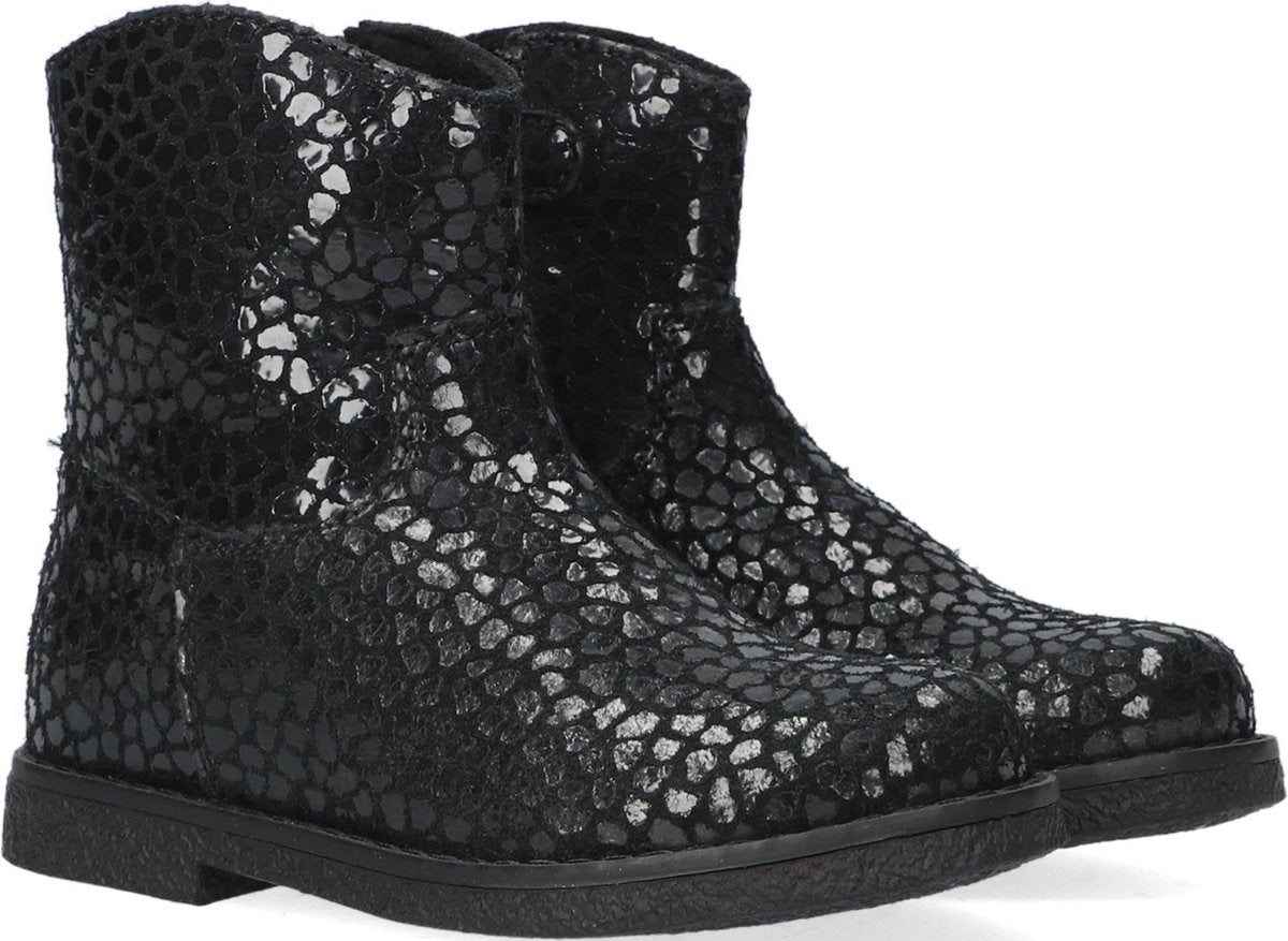Apples & Pears B0010418 Enkelboots -  Enkellaarsjes - Meisjes - Zwart - Maat 30