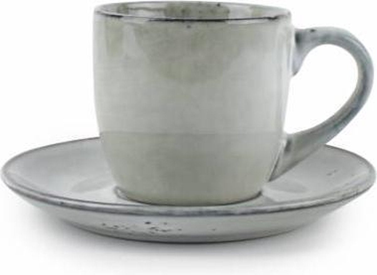 S&P ARTISAN kop en schotel 220 ml (groen) set/4