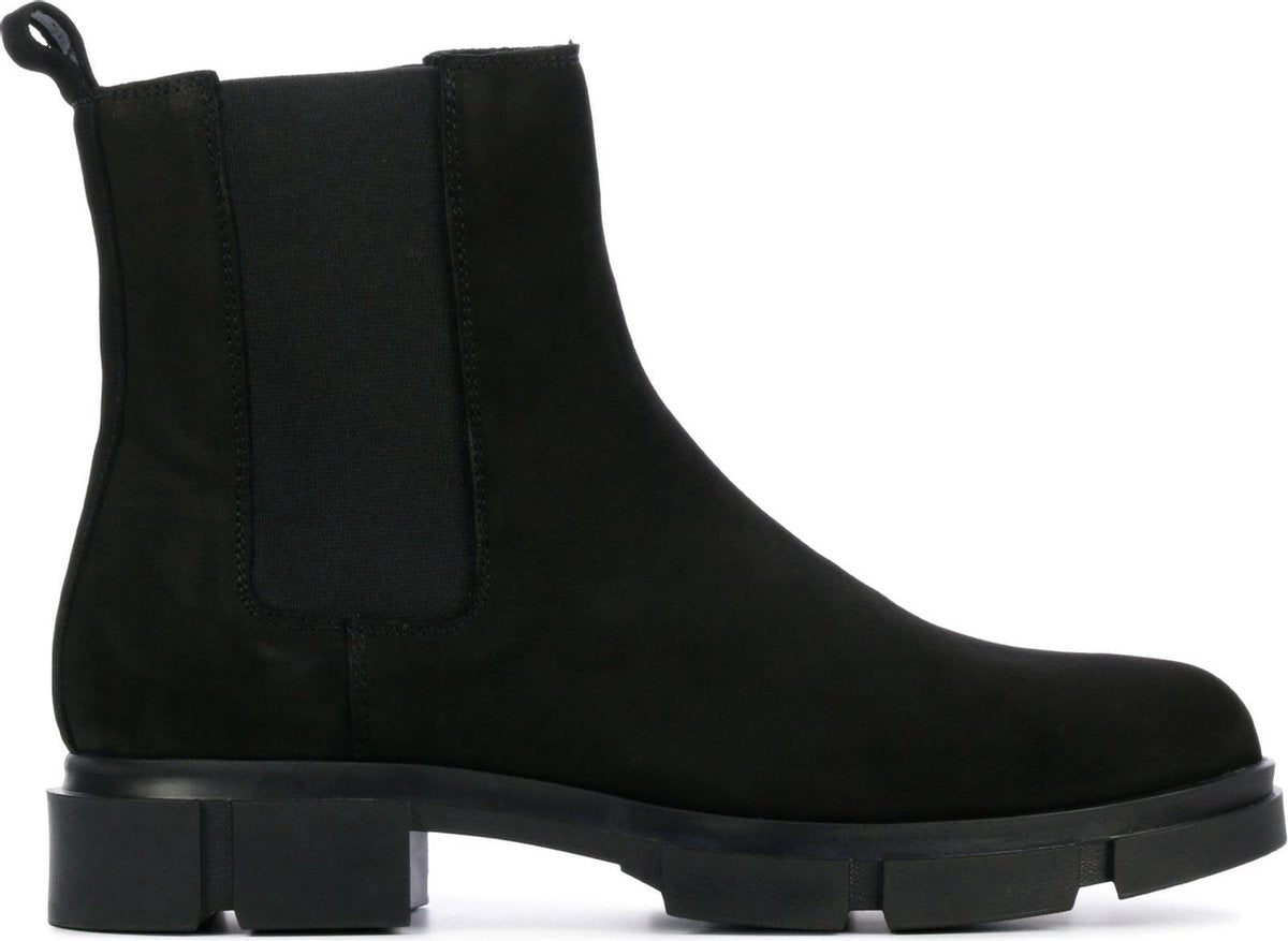 Mace Vrouwen Nubuck  Chelsea boots / Laarzen / Damesschoenen M1089 nub - Zwart - maat 39