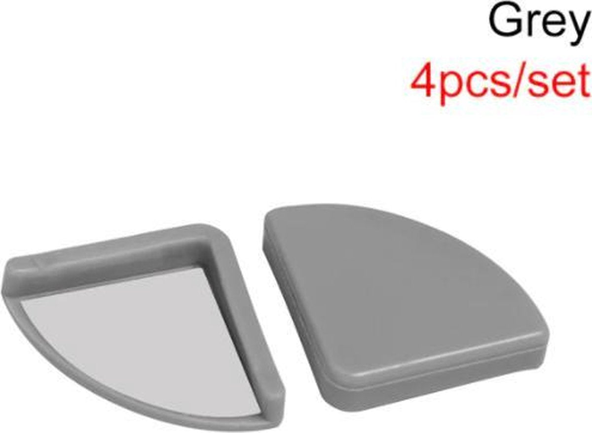 4 Stuks - Siliconen Tafel Hoekbeschermers Set - Grijs - Tafelhoek Beschermers - Beschermhoeken - Veiligheid Baby Peuter en Kind - Zelfklevende tafelhoek beschermers - Tafelhoekjes bescherming - Kinderbeveiliging - Bescherming