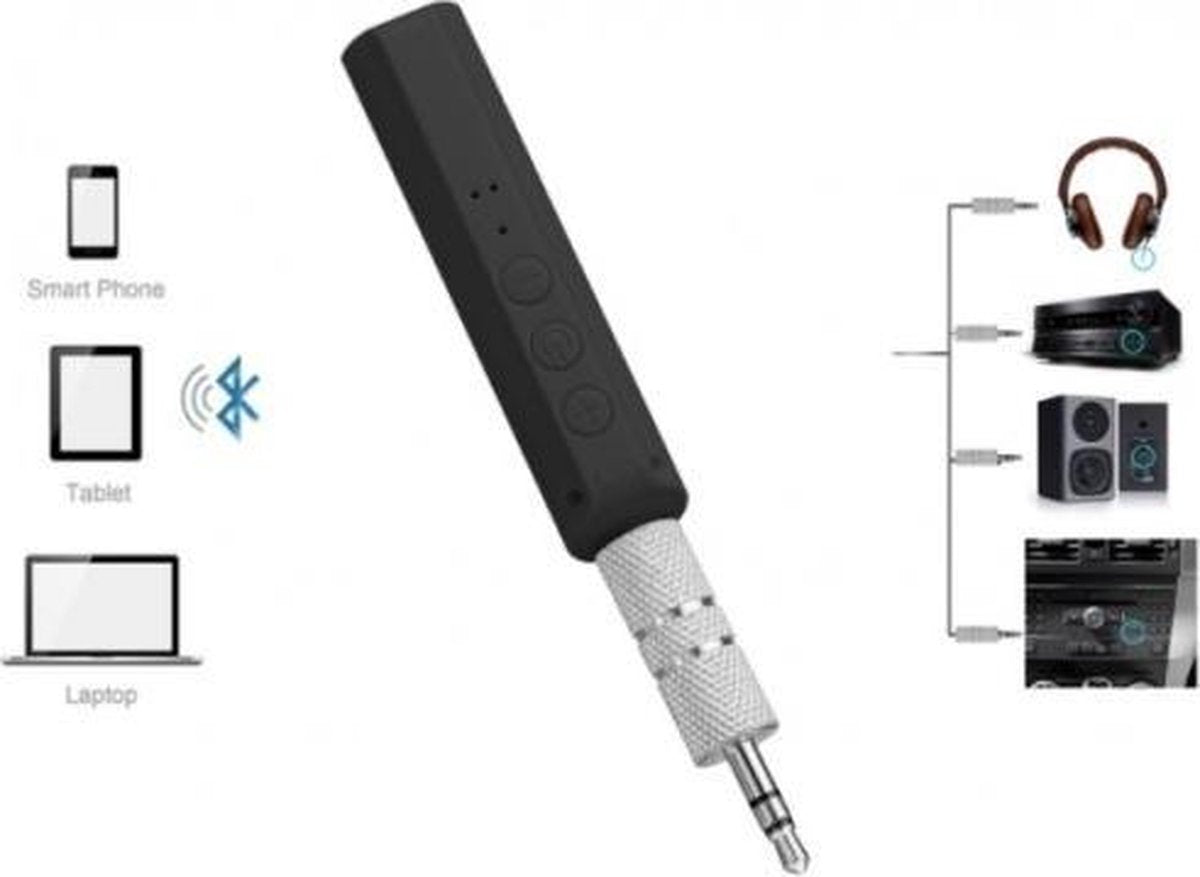 Draadloze bluetooth ontvanger Zwart