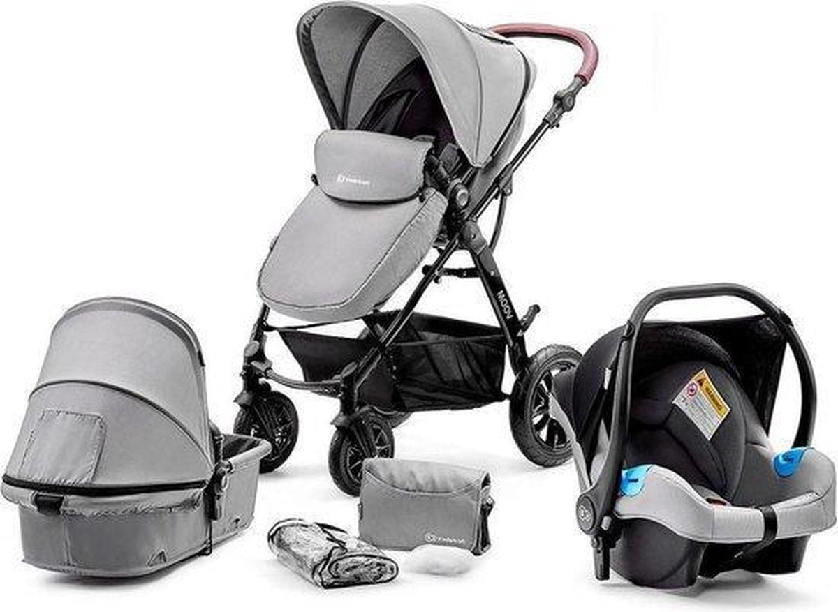 Kinderkraft Moov 3 in 1 Kinderwagen - Inclusief Autostoel - Grey