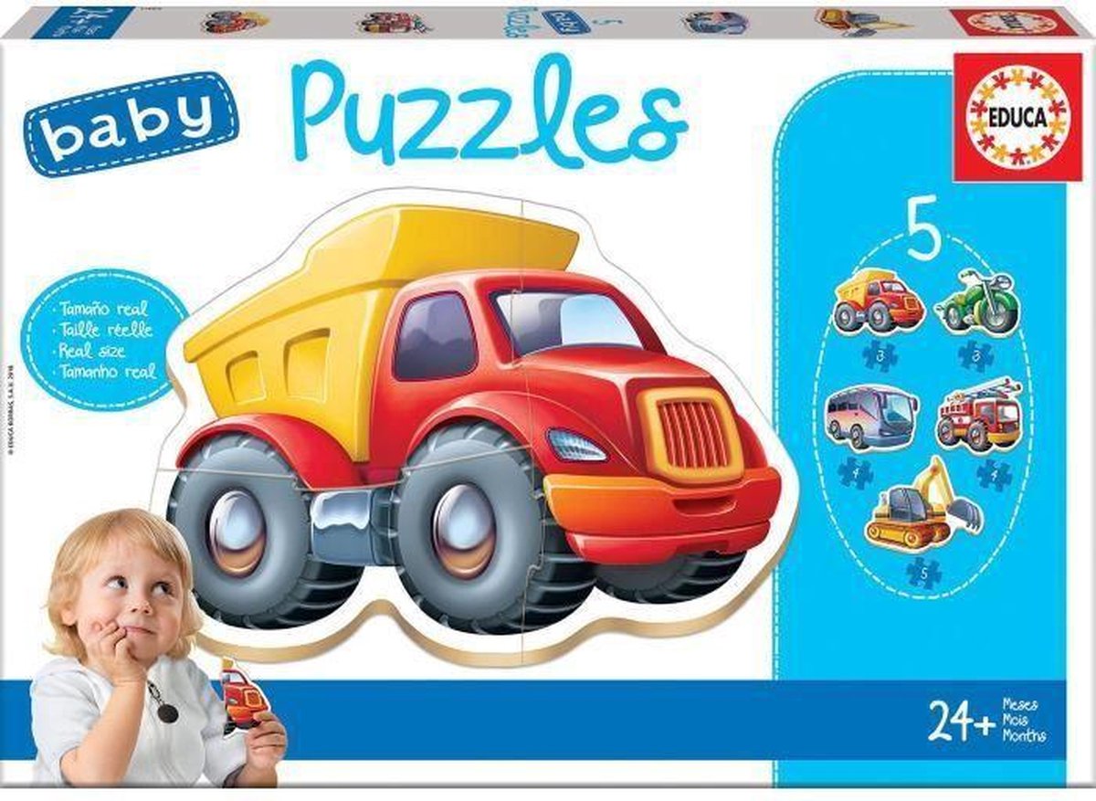 5-Puzzle Set Baby Educa Cars