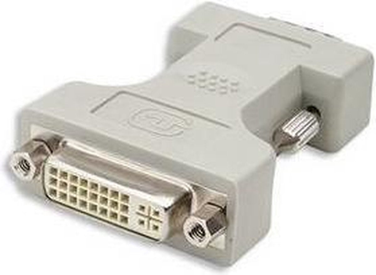 TECHly IADAP-DVI-9100 VGA / DVI Adapter [1x VGA-stekker - 1x DVI-bus 24+5-polig] Zwart