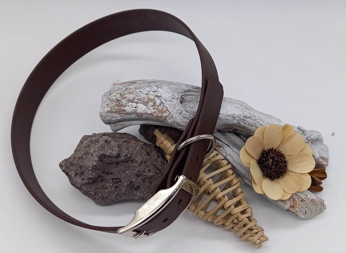 Biothane Halsband voor de hond bruin