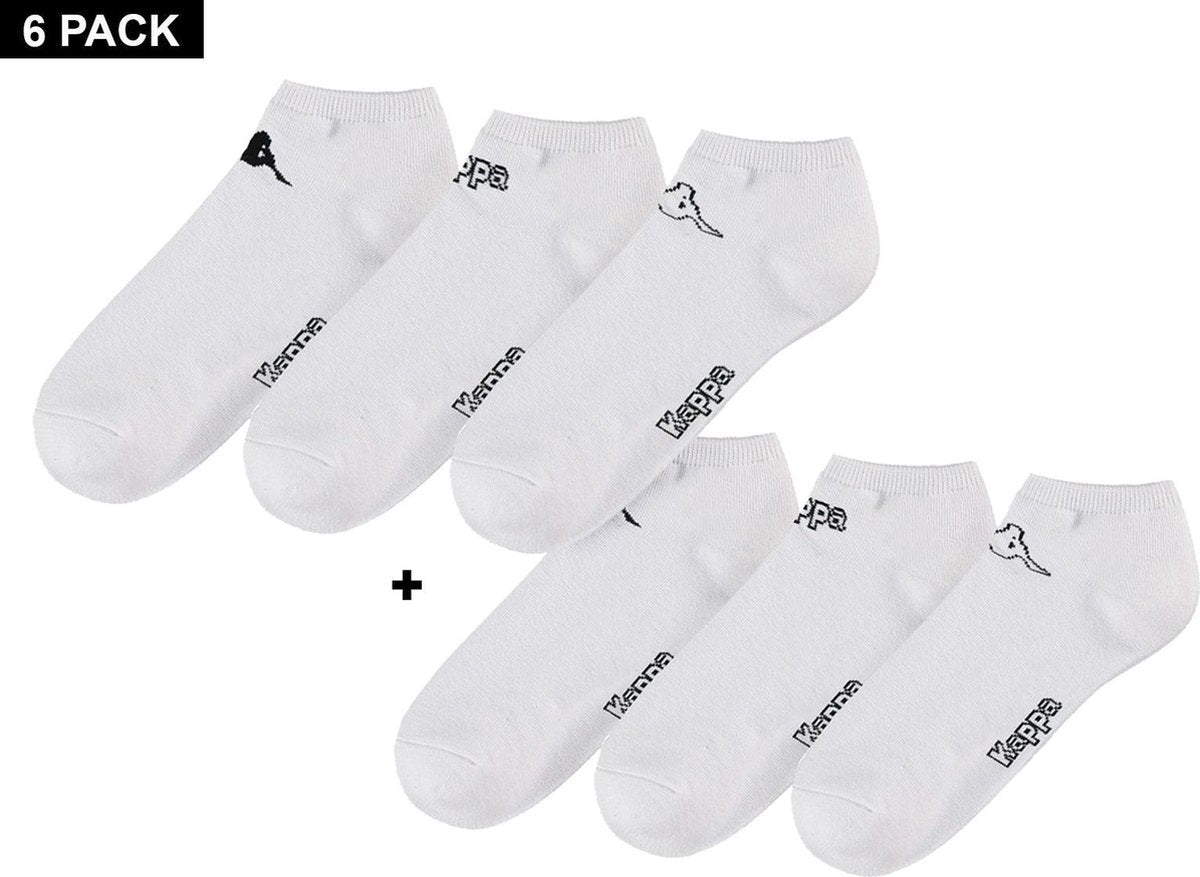 Kappa - Logo Trex 6-Pack - Wit - Algemeen - maat  39 - 42
