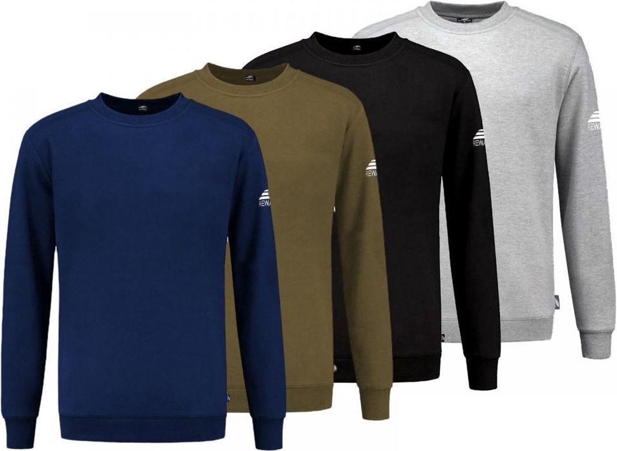 REWAGE Sweaters Premium Heavy Kwaliteit - Heren - Combipack - XXL