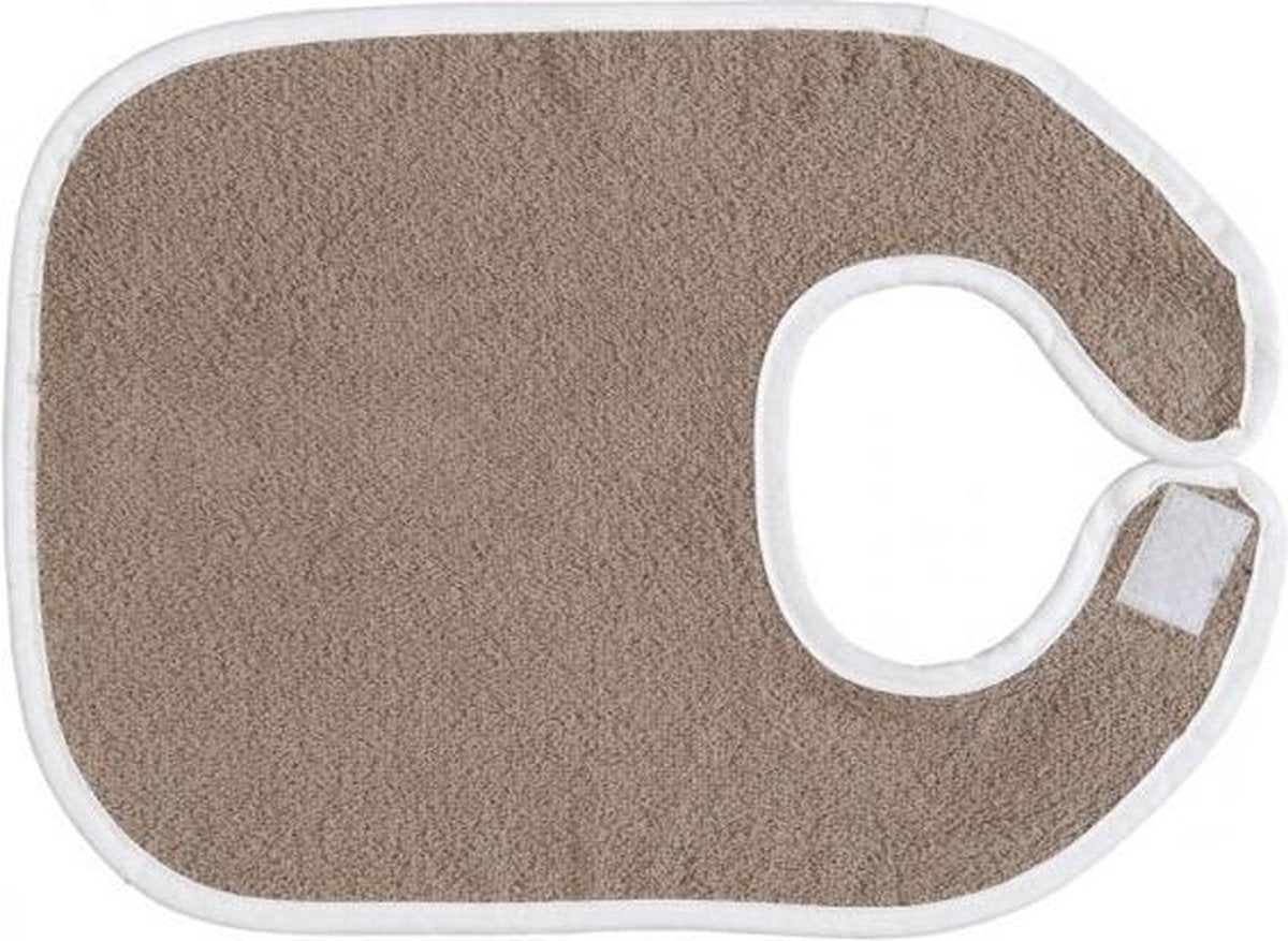 Jollein - Slabbetje - Taupe / Wit