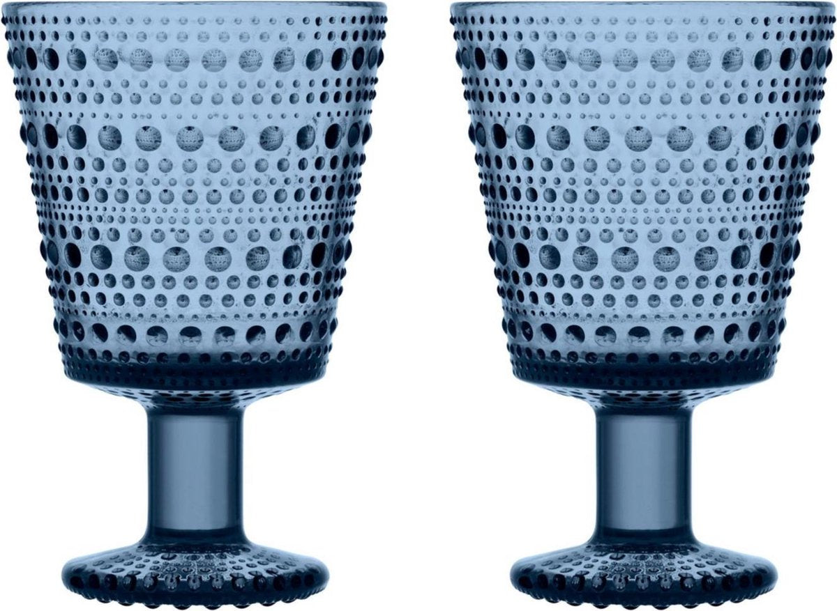 Iittala Glas Kastehelmi 260 ml Regenblauw - 2 Stuks