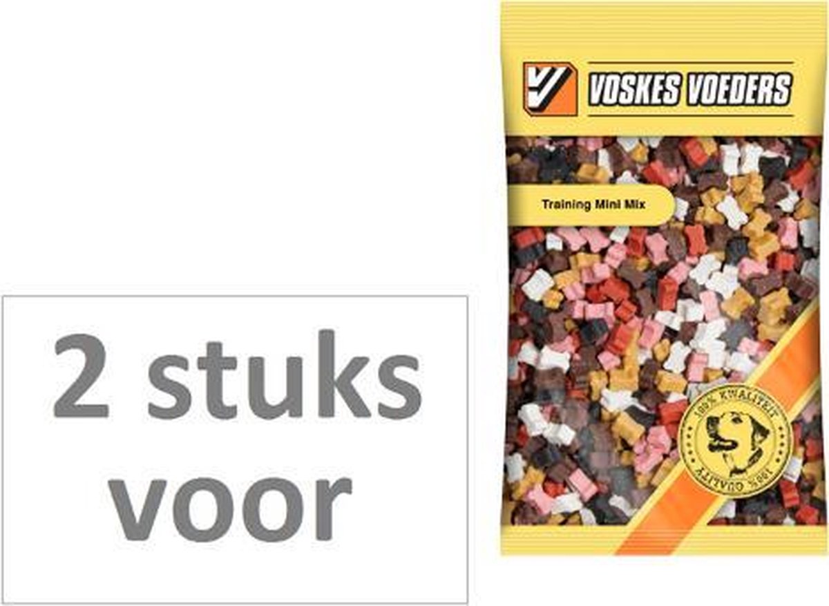2 stuks! Voskes hondenvoer training mini mix