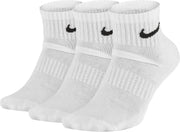 Nike Everyday Cushion Ankle Sokken Sportsokken - Maat 42-46 - Unisex - wit/zwart Maat 42-46