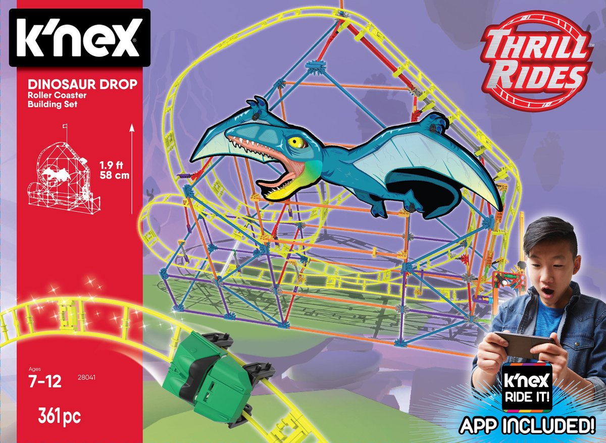 K'NEX Thrill Rides Dinosaur Drop Achtbaan - Bouwset