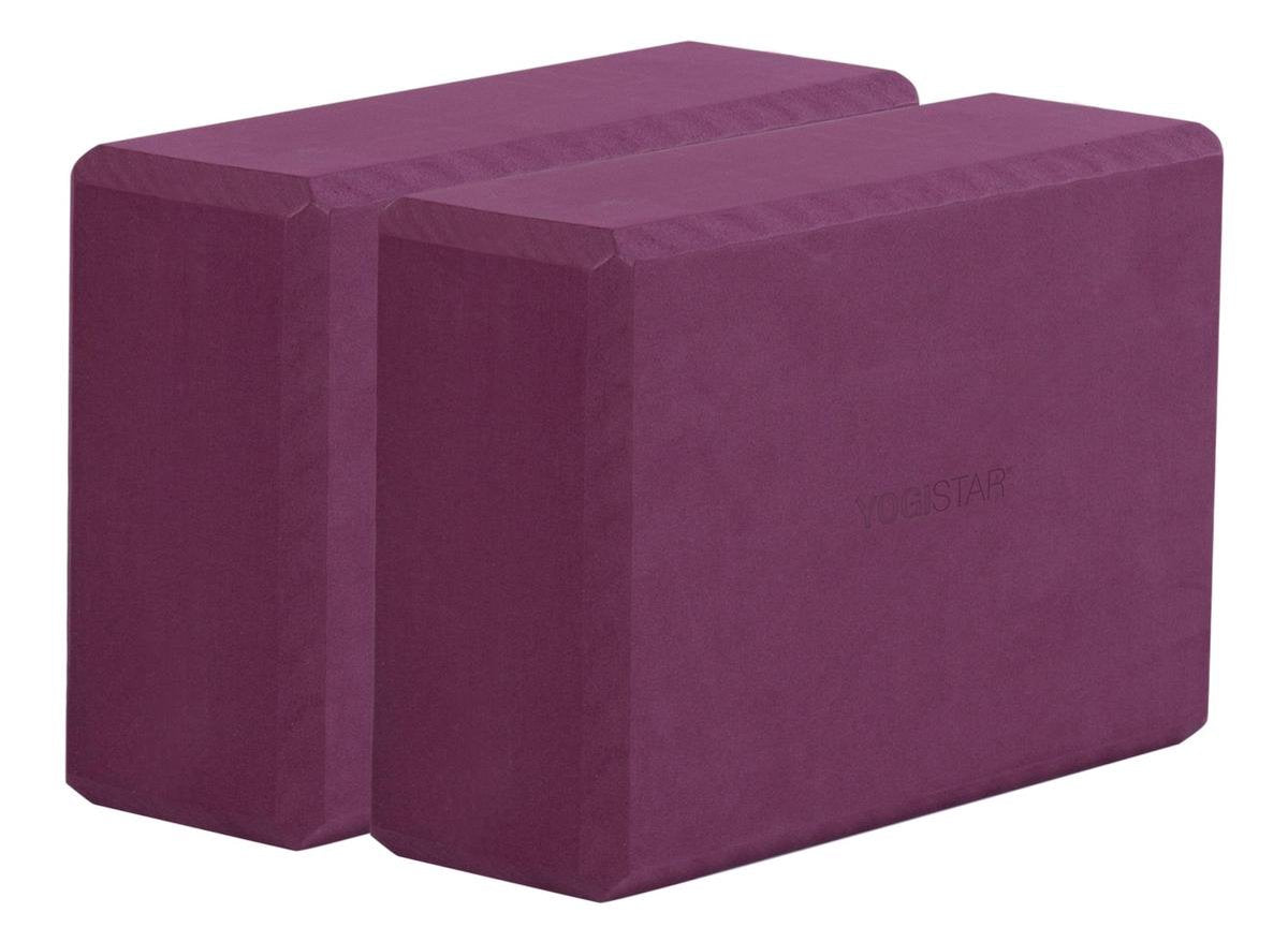 Yoga Block - yogiblock grote set van 2 blue Yogablok YOGISTAR