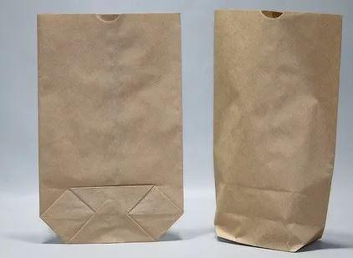 Eco Kruisbodemzakken 1.5 kg 190x290mm - 100 st