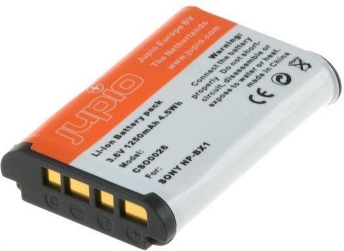 Jupio Accu Sony NP-BX1 (met infochip)