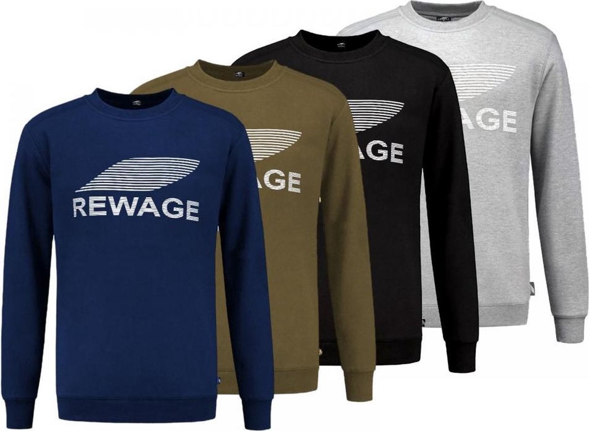 REWAGE Sweaters Premium Heavy Kwaliteit - Heren - Combipack - XL