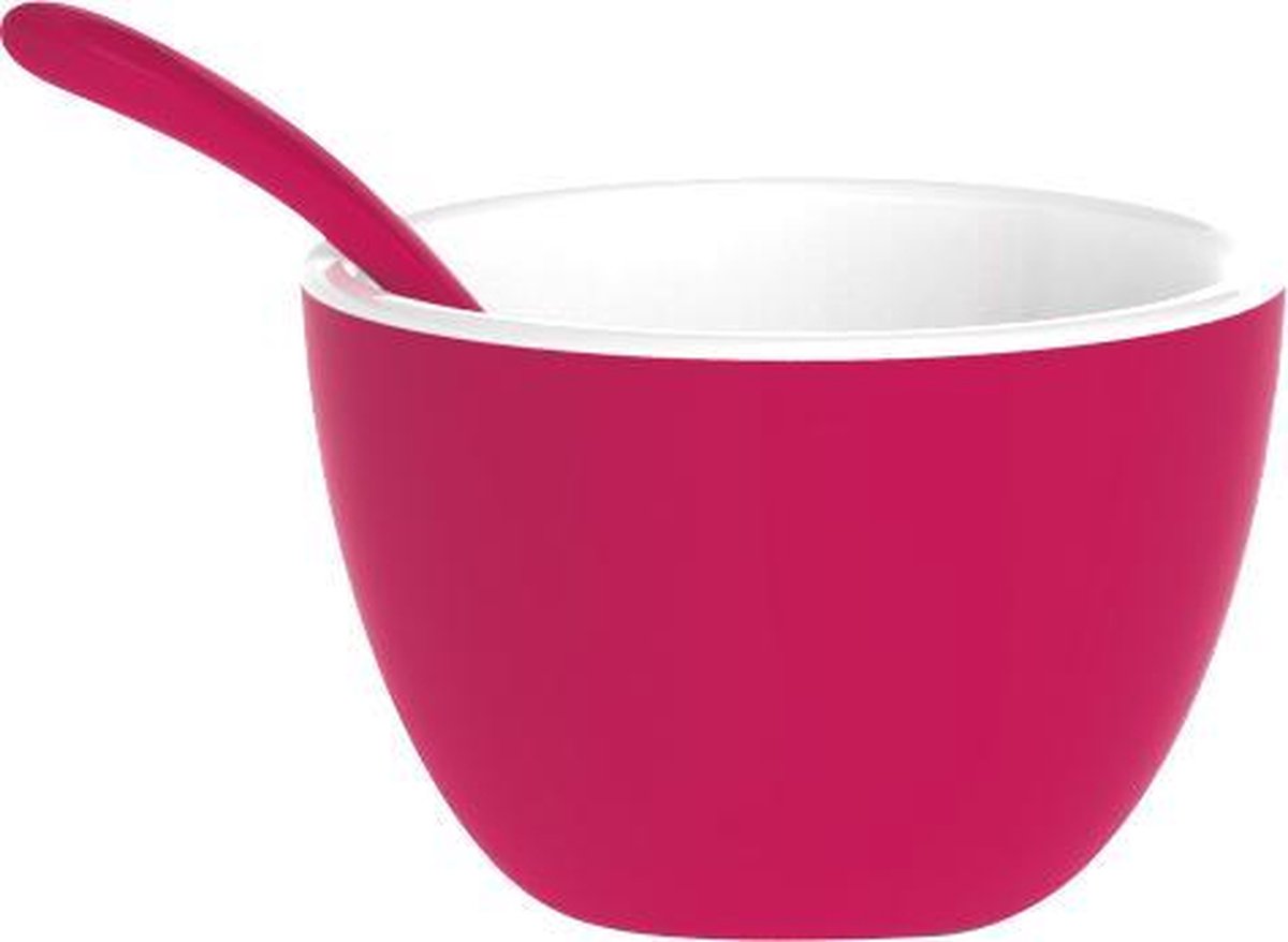 Zak!Designs Twotone Kom - Incl. Lepeltje - Melamine - Ø 7