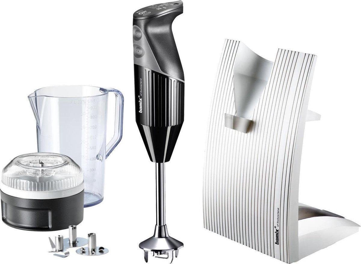 Bamix Staafmixer Swissline Zwart - 200 W - Met Accessoires En Smart Helpers