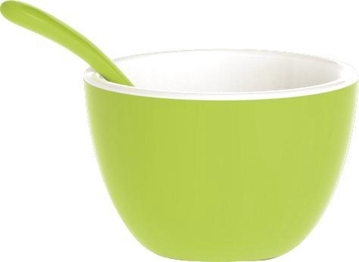 Zak!Designs Twotone Kom - Incl. Lepeltje - Melamine - Ø 7