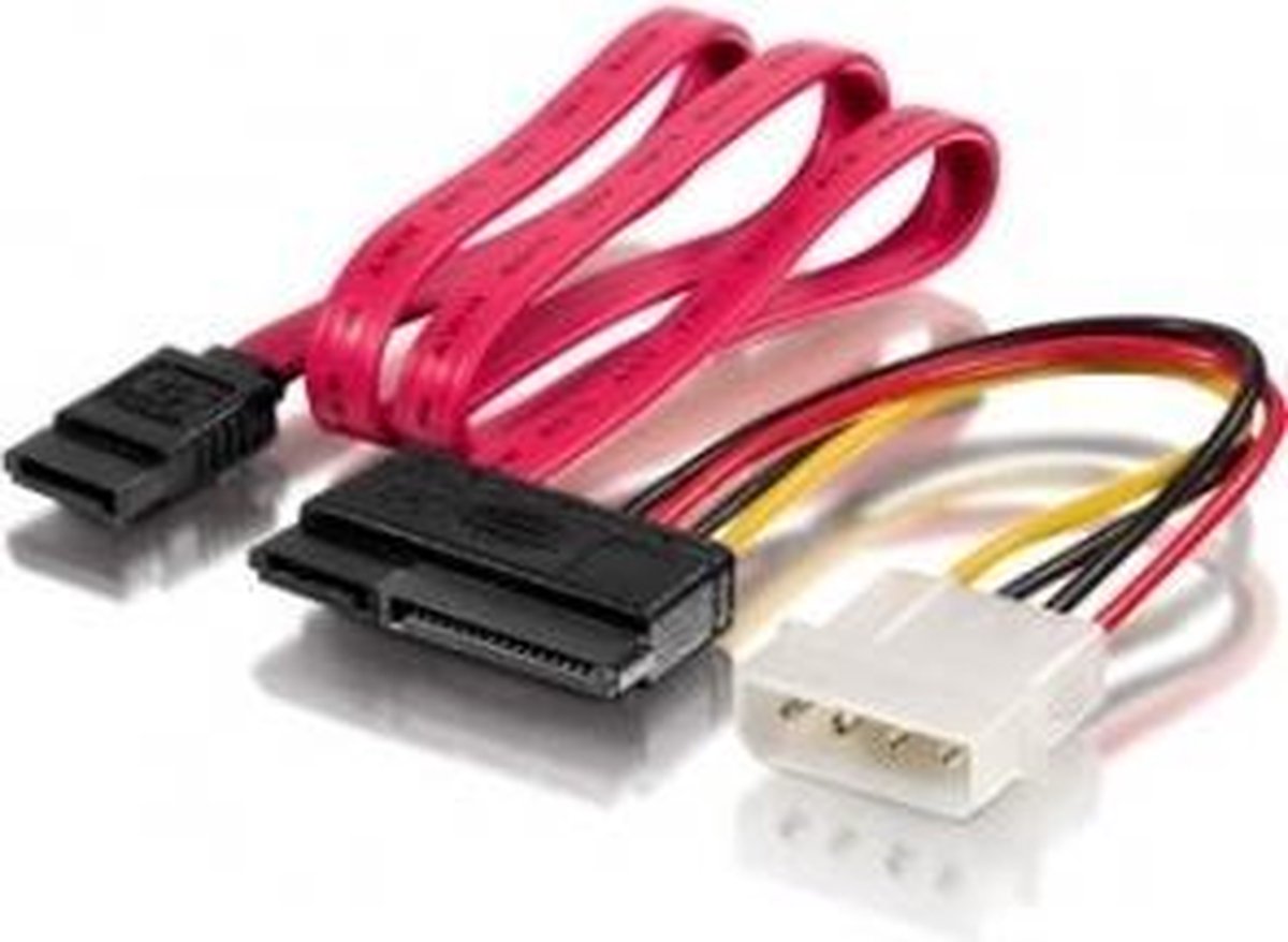 Equip 112054 Intern 0.65m Molex (4-pin) SATA Multi kleuren electriciteitssnoer