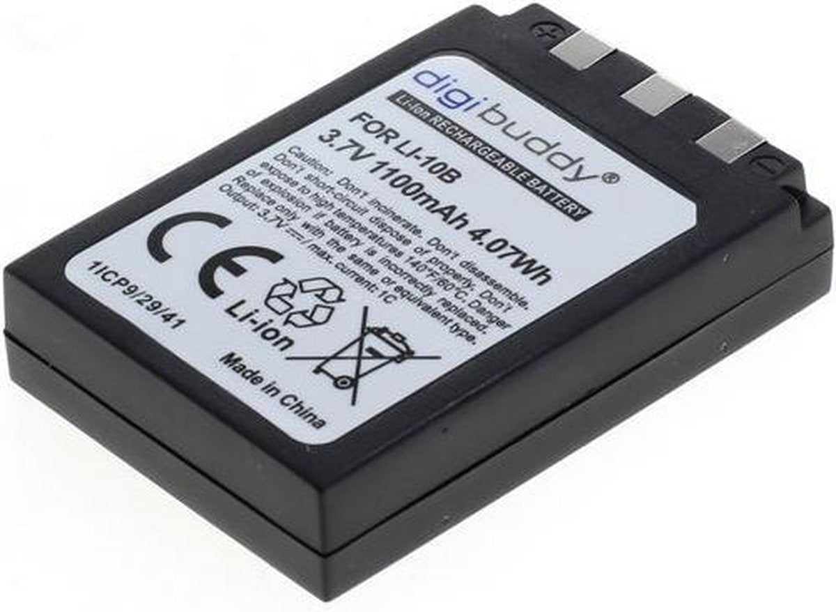 digibuddy A Merk Accu Batterij A Merk Accu Batterij Olympus LI-10B / LI-12B - 1100mAh