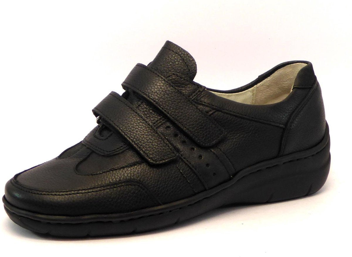 Waldläufer Dames Klittenbandschoen 931301-207-001 Zwart - Hania wijdte H - Maat 7