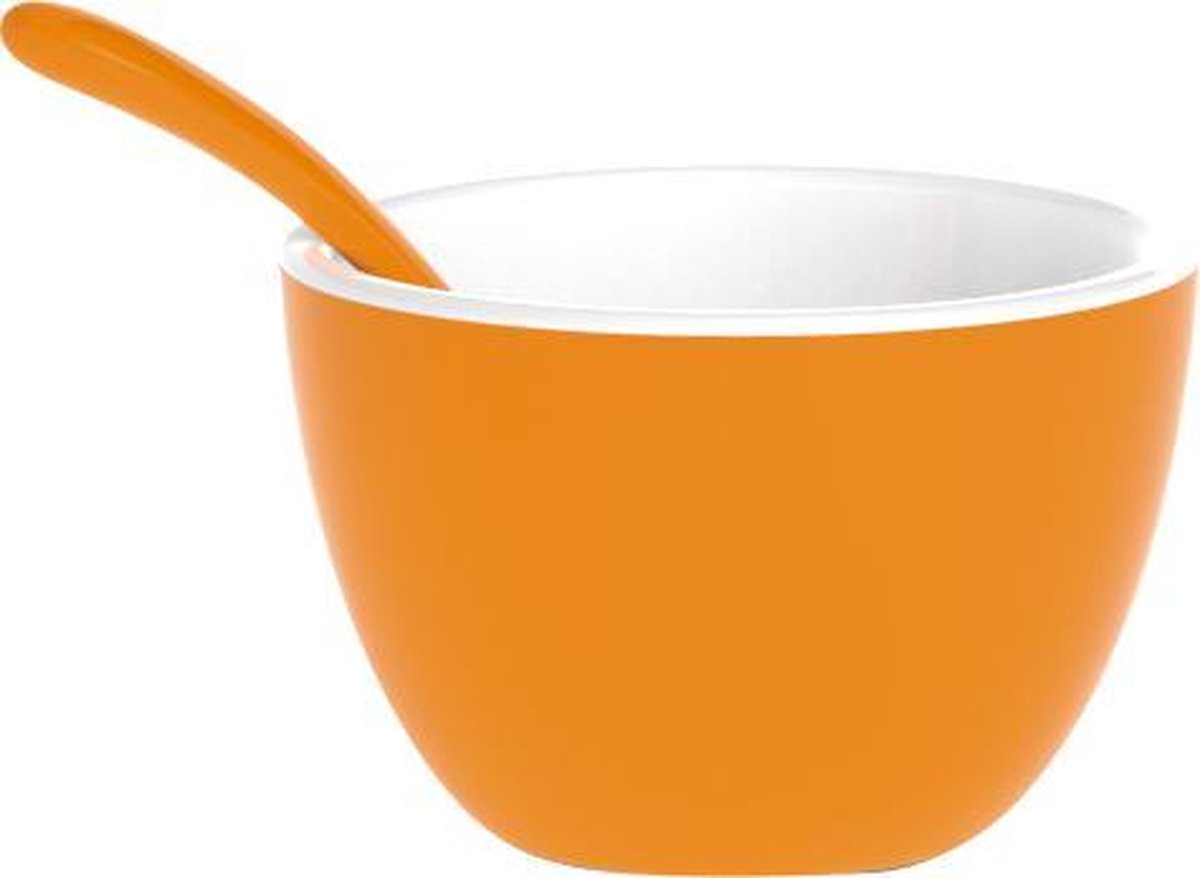 Zak!Designs Twotone Kom - Incl. Lepeltje - Melamine - Ø 7