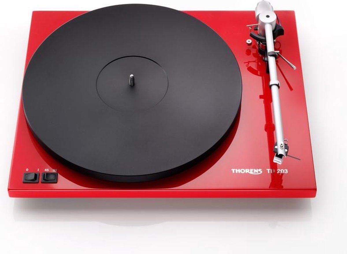 Thorens TD 203 Draaitafel met riemaandrijving Zwart