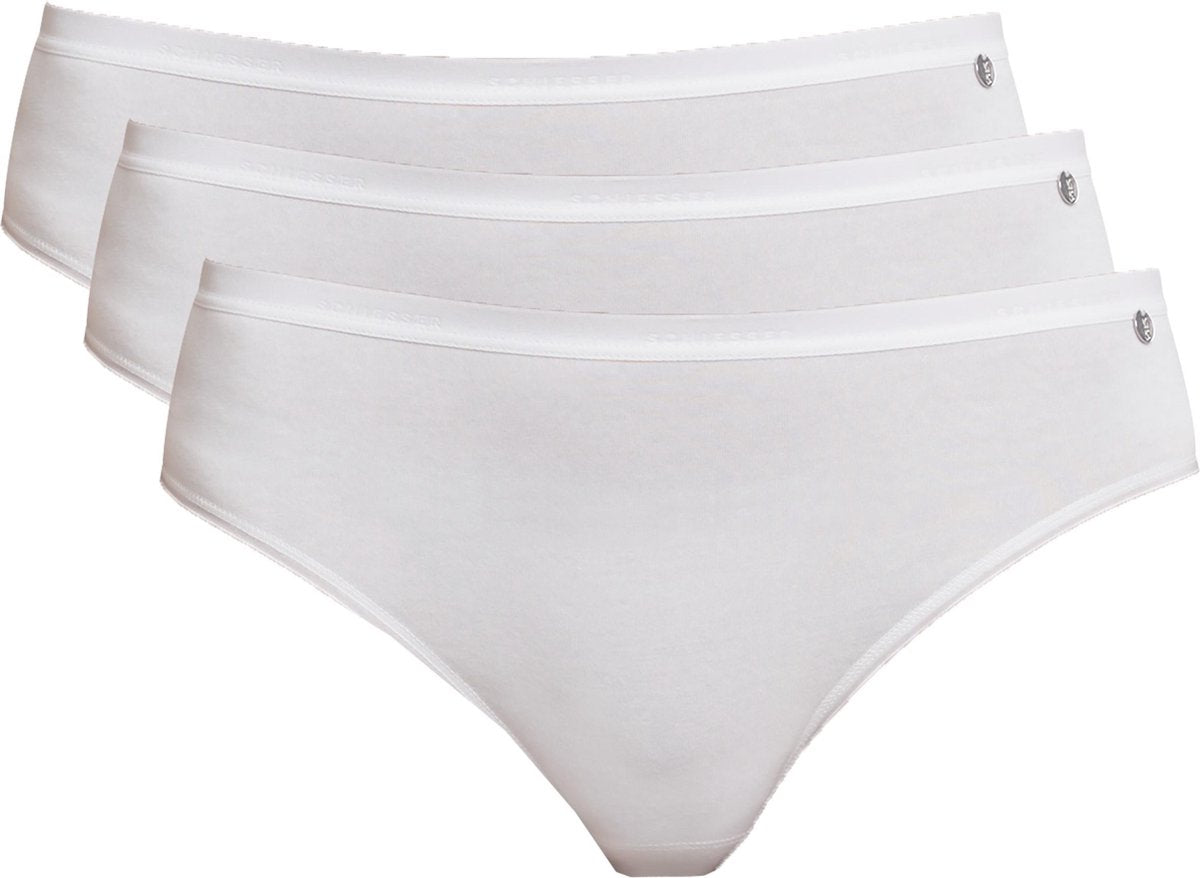 SCHIESSER 95/5 dames tai slips (3-pack) - wit -  Maat: 36